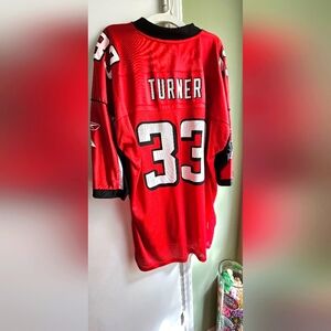 Vintage Atlanta Falcons Football Jersey!  NFL Reebok Onfield XL. #33 Turner